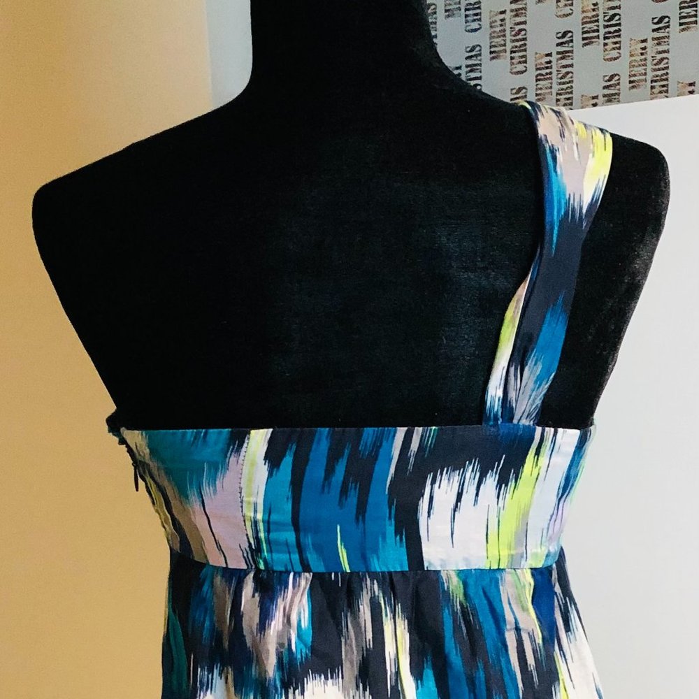 Ann Taylor Loft Abstract Print One Shoulder Dress - image 7